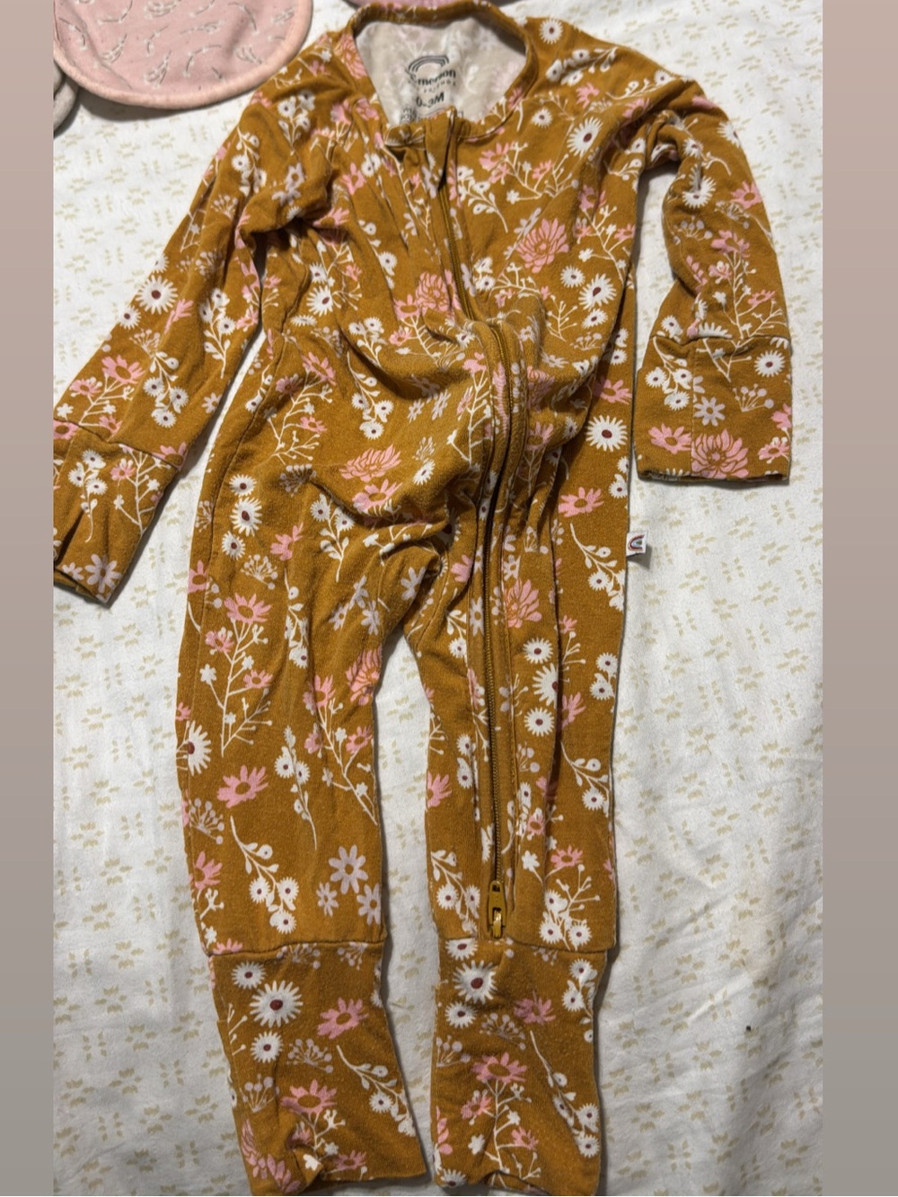 Emerson & Friends Floral Bamboo Convertible Footie